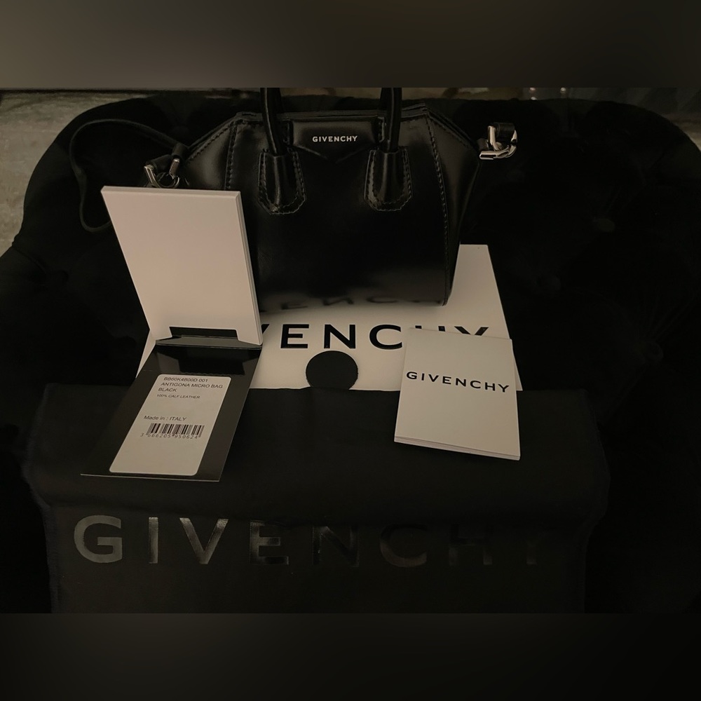 Givenchy Micro Antigona bag in Box leather